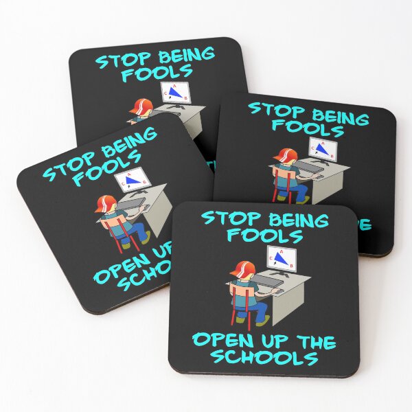 Item preview, Stop Being Fools Open Up The Schools - Child Working On A Computer.  designed and sold by Oaks Creations.
