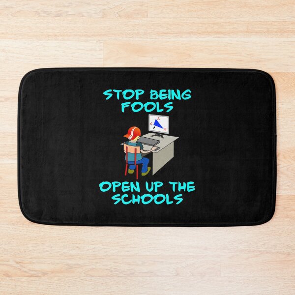 Item preview, Stop Being Fools Open Up The Schools - Child Working On A Computer.  designed and sold by Oaks Creations.