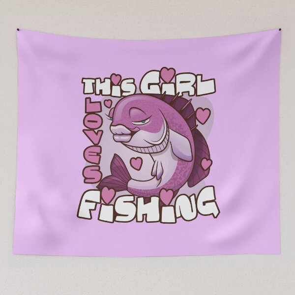 Item preview, This Girl Loves Fishing designed and sold by Ransyn Art.