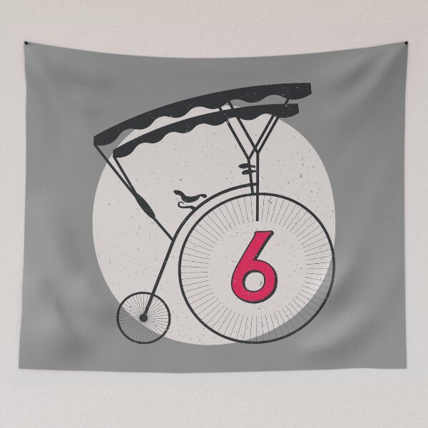 Item preview, The Prisoner Penny Farthing Number 6 Vintage Design designed and sold by justjonboy.