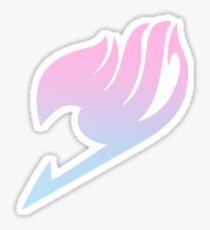 Pink Blue Gradient Fairy Tail Logo Sticker