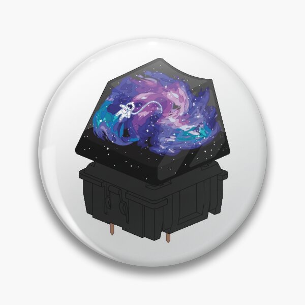 Item preview, Mechanical Keyboard Galaxy Space Cute Astronaut Artisan Keycap and Switch designed and sold by Charredsky.