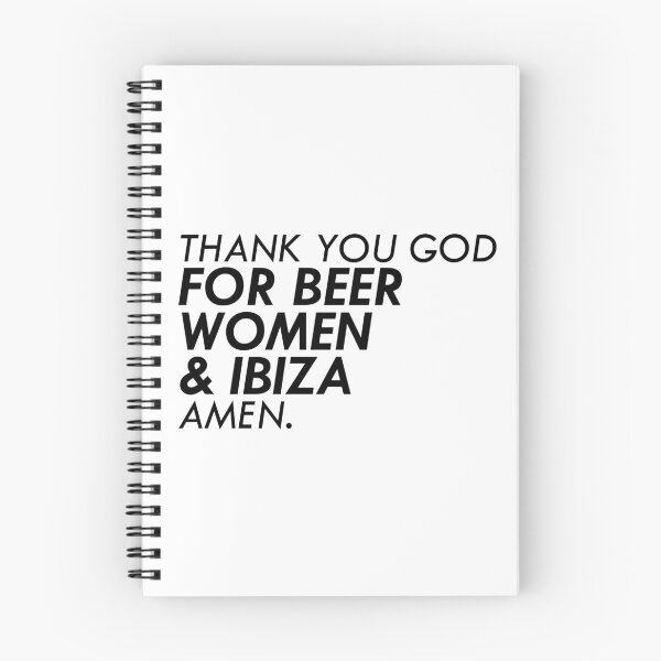 Item preview, Thank You God For Beer, Women and Ibiza. Amen | White Island Lover | Summer holiday Addict | Bachelor Party  designed and sold by IbizaArts.