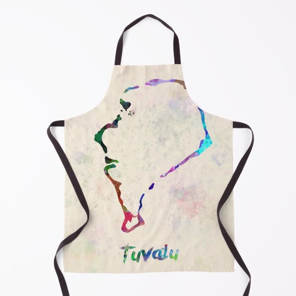 Item preview, Tuvalu watercolor map designed and sold by paulrommer.
