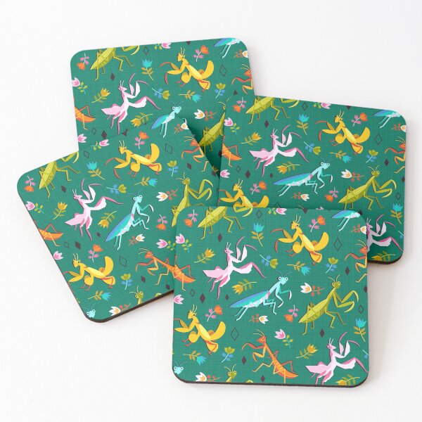 Item preview, An Unordinary Array of Praying Mantises - Kelly Green designed and sold by TigaTiga.