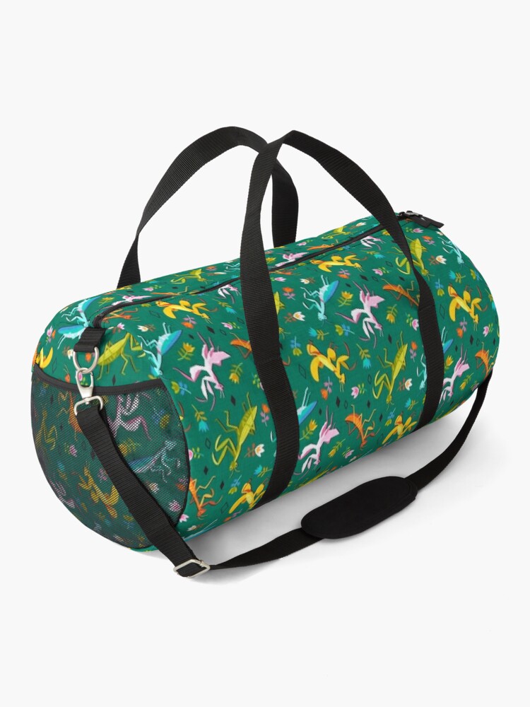 Alternate view of An Unordinary Array of Praying Mantises - Kelly Green Duffle Bag