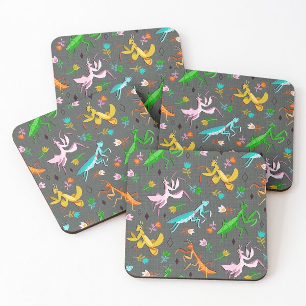 Item preview, An Unordinary Array of Praying Mantises - Grey designed and sold by TigaTiga.
