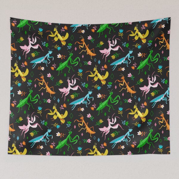 Item preview, An Unordinary Array of Praying Mantises - Black designed and sold by TigaTiga.