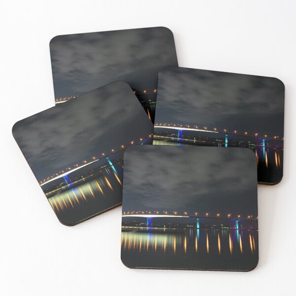 Item preview, Kaita bridge night lights fine Art print designed and sold by Zs Photo.