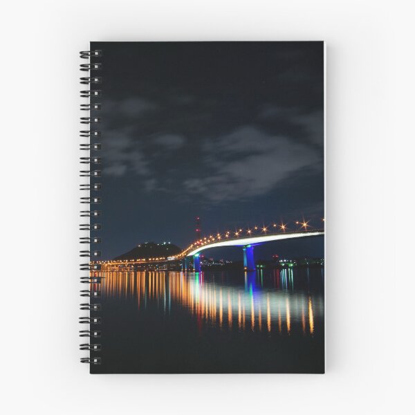 Item preview, Kaita bridge night lights fine Art print designed and sold by Zs Photo.