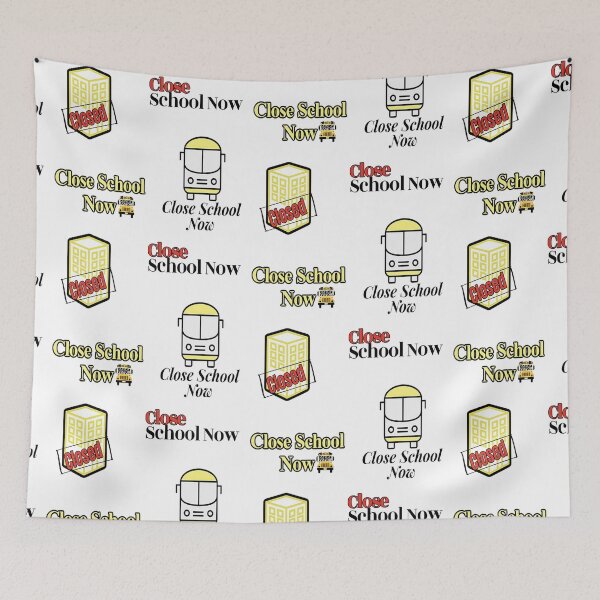 Item preview, Close School Now four sticker pack designed and sold by NancyArtDesigns.
