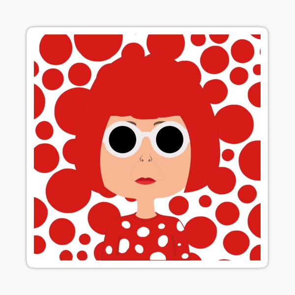 Yayoi Kusama Pegatina