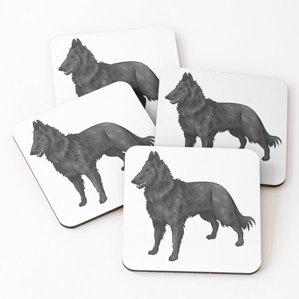 Item preview, Belgian Shepherd Dog | Groenendael | Cute Dog Art designed and sold by shirinsart.