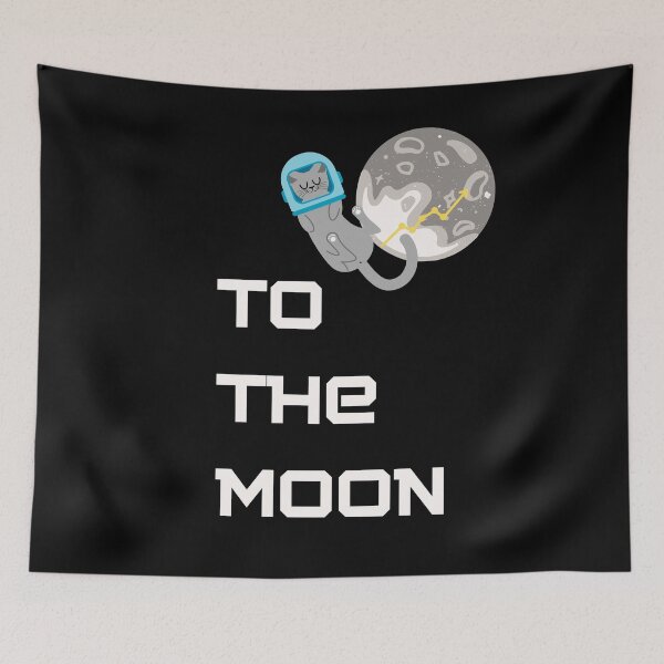 Item preview,  To the Moon! / Cat designed and sold by FourNuns.