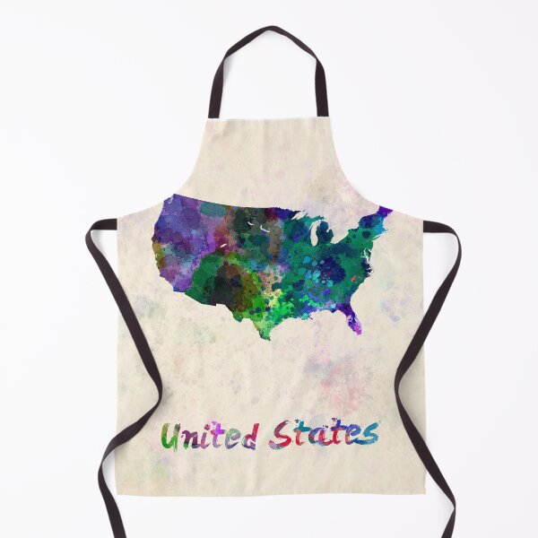 Item preview, United states watercolor map designed and sold by paulrommer.