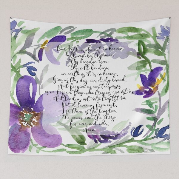 Item preview, Our Father | Daily Prayer | Scripture Art designed and sold by Harpley Design Studio.