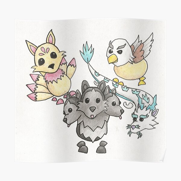 Sketch Roblox Posters Redbubble - the pals roblox pets