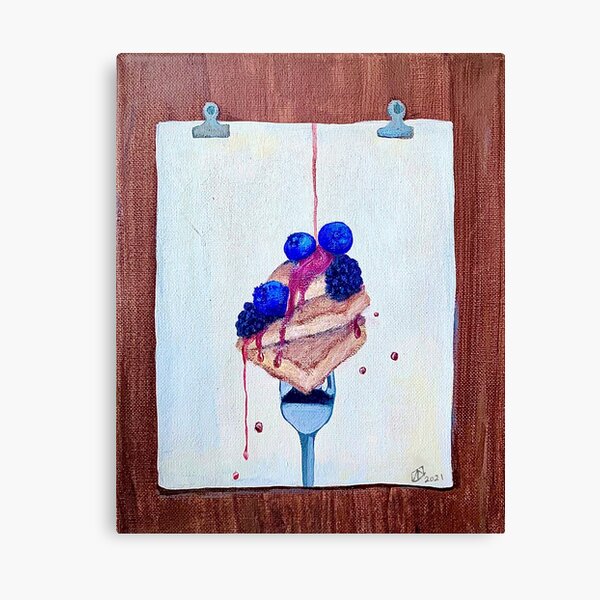 Breakfast on a Fork - fruit with pancakes - Part 1 Canvas Print