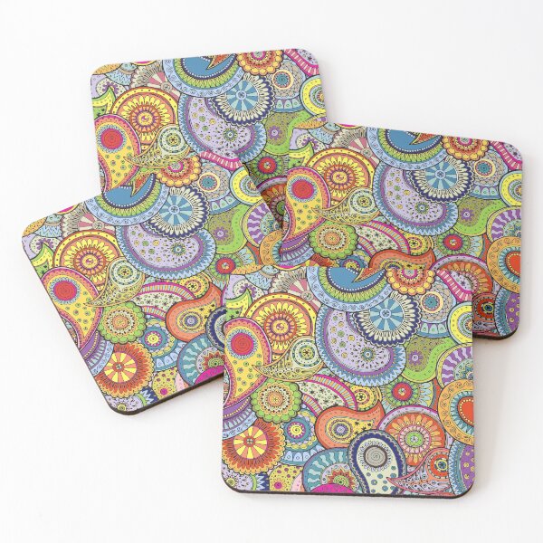 Item preview, Colorful paisleys designed and sold by lalylaura.