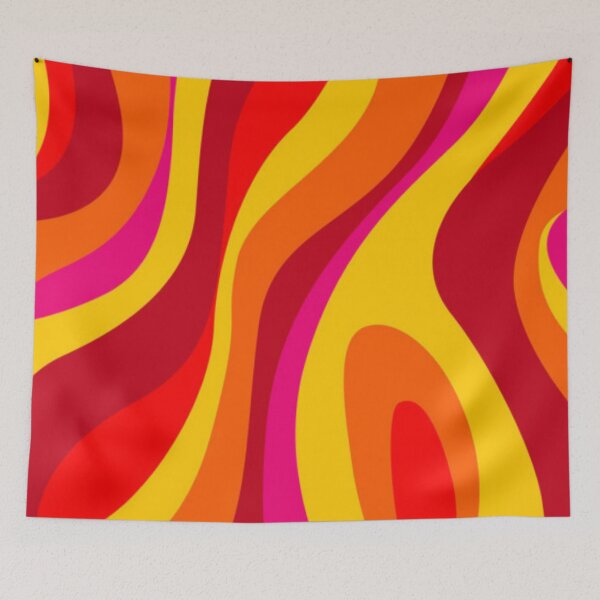 Item preview, Bright Orange Reds Funky Design designed and sold by AMS-ART.