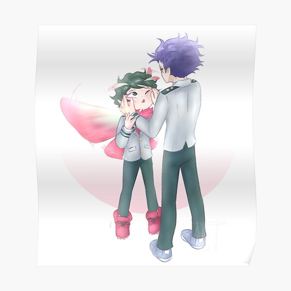 Moth Midoriya Izuku And Shinsou Hitoshi Poster By Momokolove Redbubble