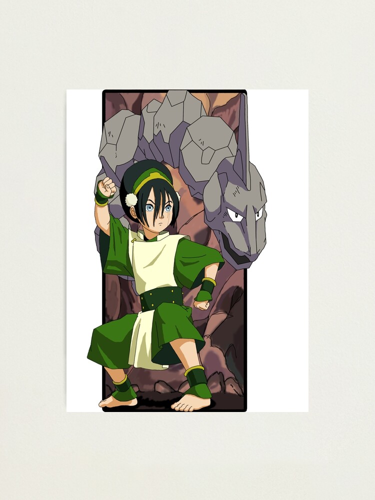 Lamina Fotografica Toph Y Onix Pokemon Y Earthbender De Craiggoldring Redbubble