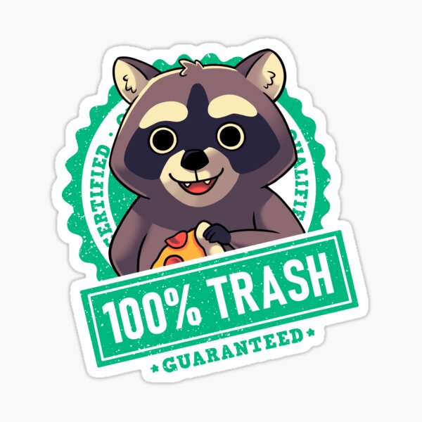 Item preview, 100% Cute Trash Panda Raccoon Seal designed and sold by Geekydog.