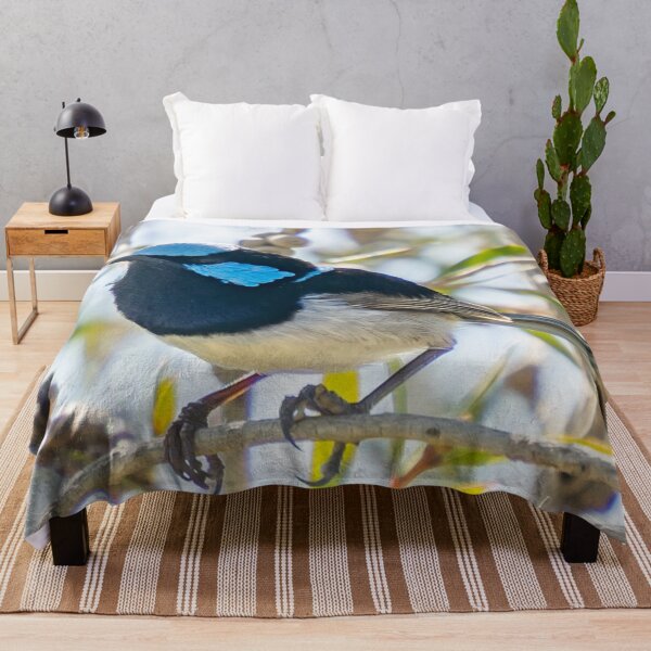 Item preview, Superb fairy wren portrait (side) designed and sold by Cornishinoz.