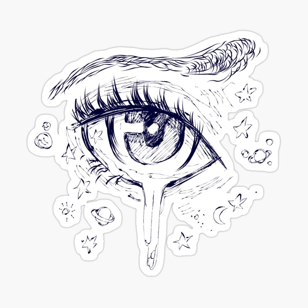 Teary eye (original drawing) — Natalia Fabia