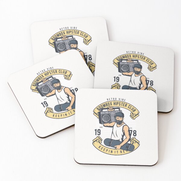 Item preview, boombox hipster club designed and sold by WigglyLine.