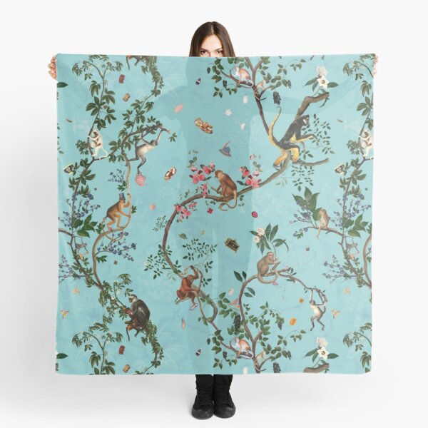 Monkey World Aqua Scarf