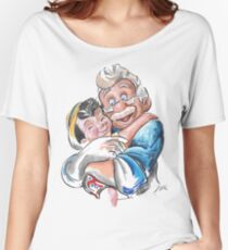 Charcoal and Oil - Geppetto and Pinocchio Women's Relaxed Fit T-Shirt