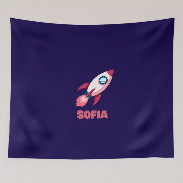 Item preview, Sofia Personalised Spaceship designed and sold by melbournegirl.