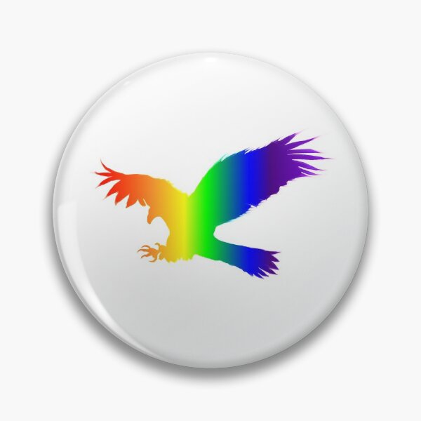 Item preview, Swooping Bald Eagle - Rainbow themed designed and sold by SankDesigns.
