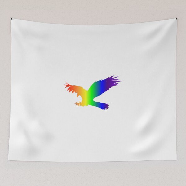 Item preview, Swooping Bald Eagle - Rainbow themed designed and sold by SankDesigns.