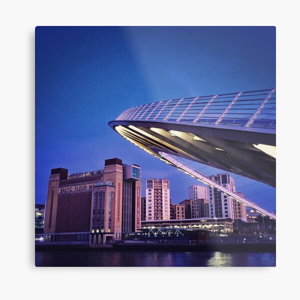 Baltic and Bridge, Newcastle Upon Tyne Metal Print