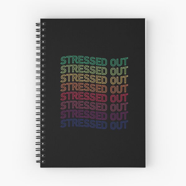 Aperçu de l'œuvre Texte répété stressé dans des couleurs néon créée et vendue par ClickForMore.