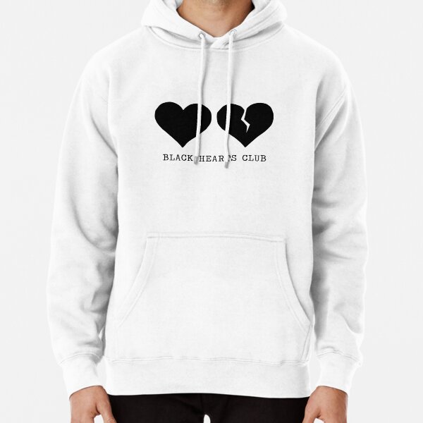 Yungblud black on sale hearts club hoodie