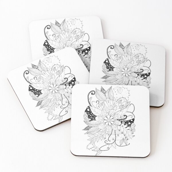 Item preview, Flower | Hand drawn zentangle illustration art |  designed and sold by Rinse van Ham.