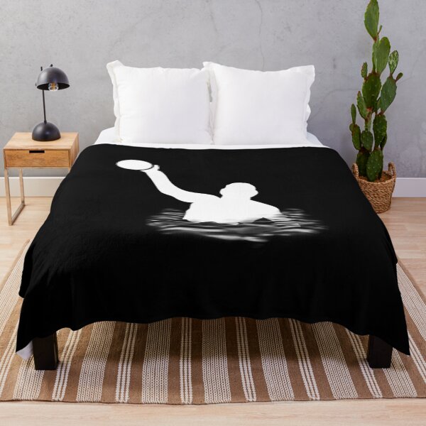 Item preview, Jugador de waterpolo Black White cogiendo un balón designed and sold by Zwembad Vergelijker.