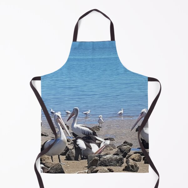 Item preview, Pelicans Hanging Around On The Foreshore designed and sold by sunnybandana.