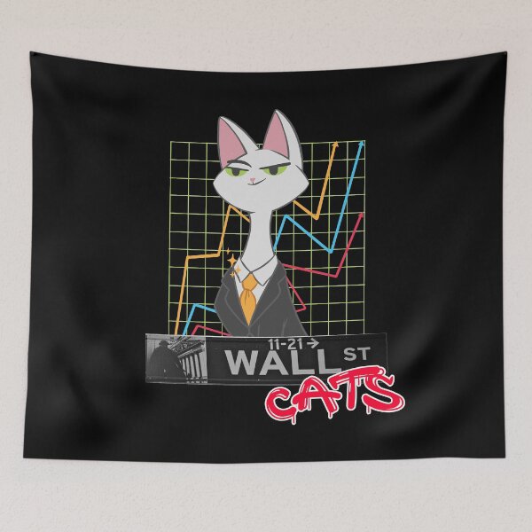Item preview, Wallstreet Cats Wallstreetbets Stock Shares WSB designed and sold by maddinstgt.