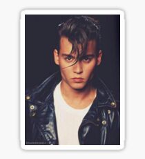 Young Johnny Depp Sticker