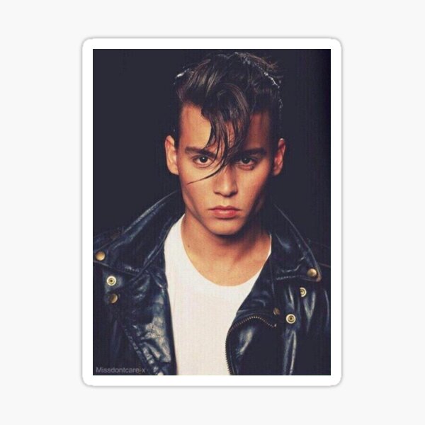 Young Johnny Depp Sticker By Maggiee31 Redbubble