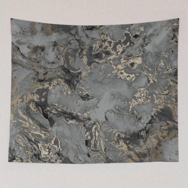 Item preview, Liquid Black Gold Design Pattern designed and sold by AMS-ART.