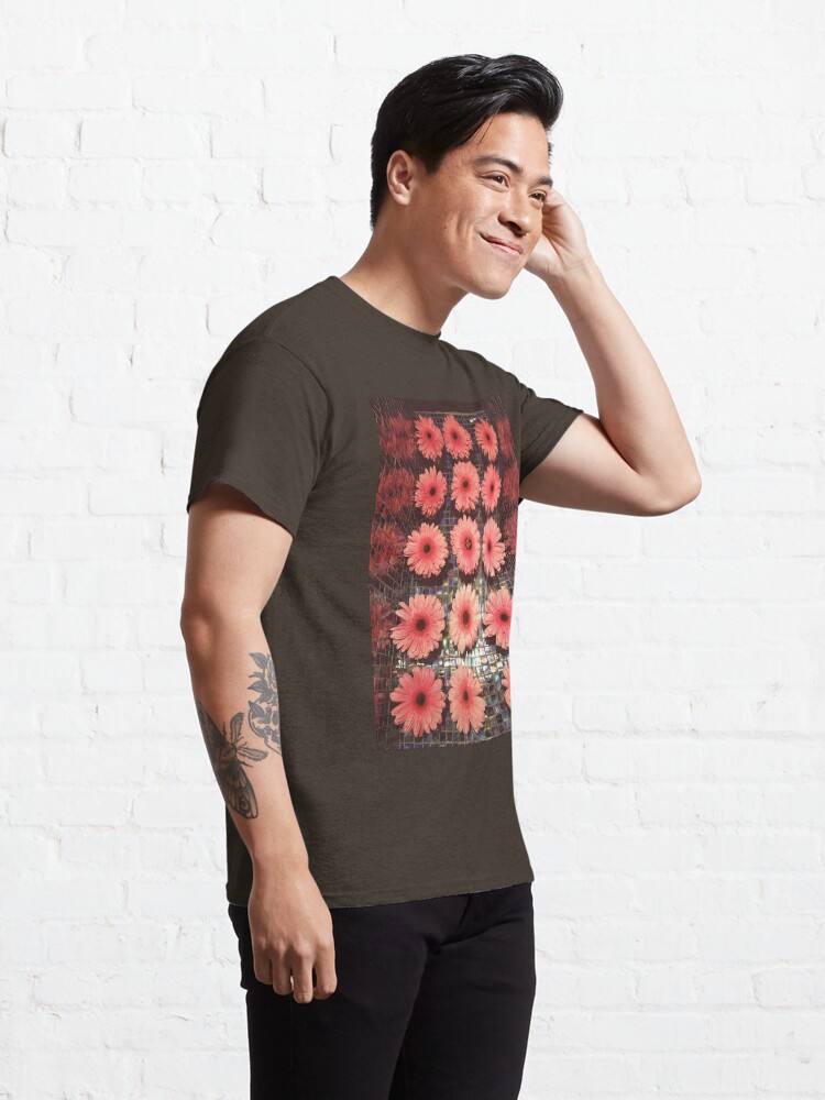 Alternate view of Flower Lovers Gift - Pink Gerberas Classic T-Shirt