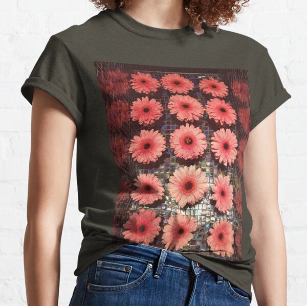 Flower Lovers Gift - Pink Gerberas Classic T-Shirt