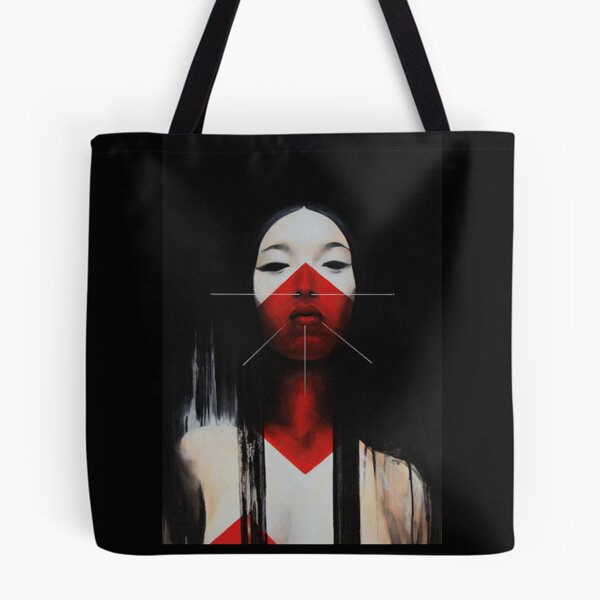 Item preview, Beautiful Black and Red Fine Art Japanese Illustration designed and sold by OWLvision33.