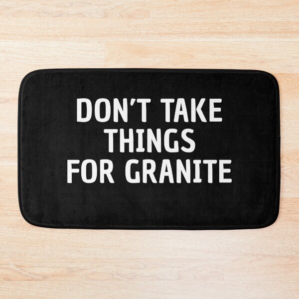 Item preview, Don't Take Things For Granite Eggcorn Funny Language Grammar humor designed and sold by sillyquestions.