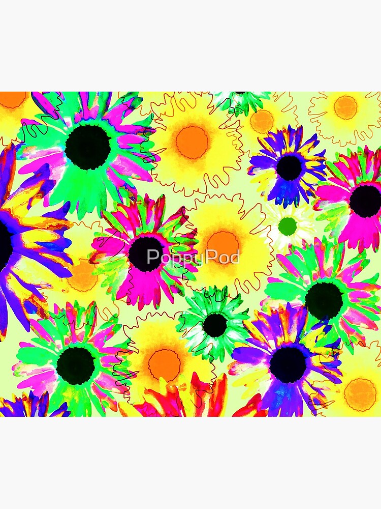 Wildflower Floral - Sunny Yellow by PoppyPod